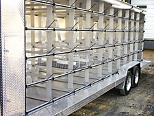 Pigeon trailer close-up side